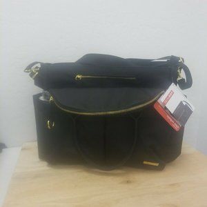 Black Skip Hop Chelsea Downtown Chic Diaper Bag